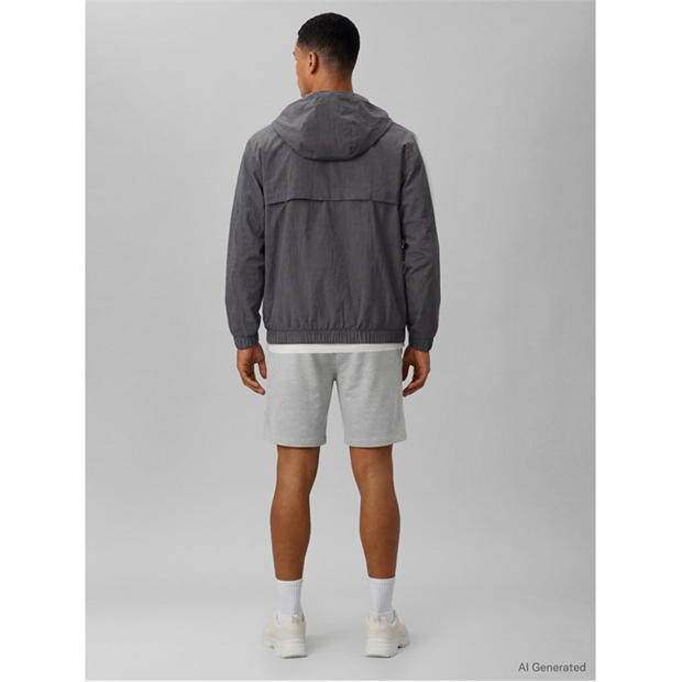 Heroic Grey Htr - Calvin Klein Jeans - Men's Fleece Jogger Shorts