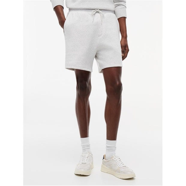 Grey Heather - Tommy Jeans - Men's Fleece Jogger Shorts