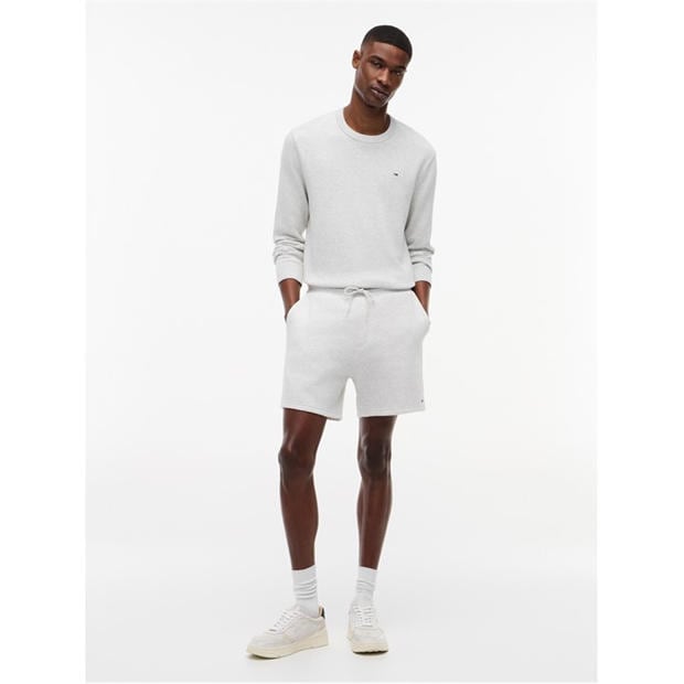 Grey Heather - Tommy Jeans - Men's Fleece Jogger Shorts