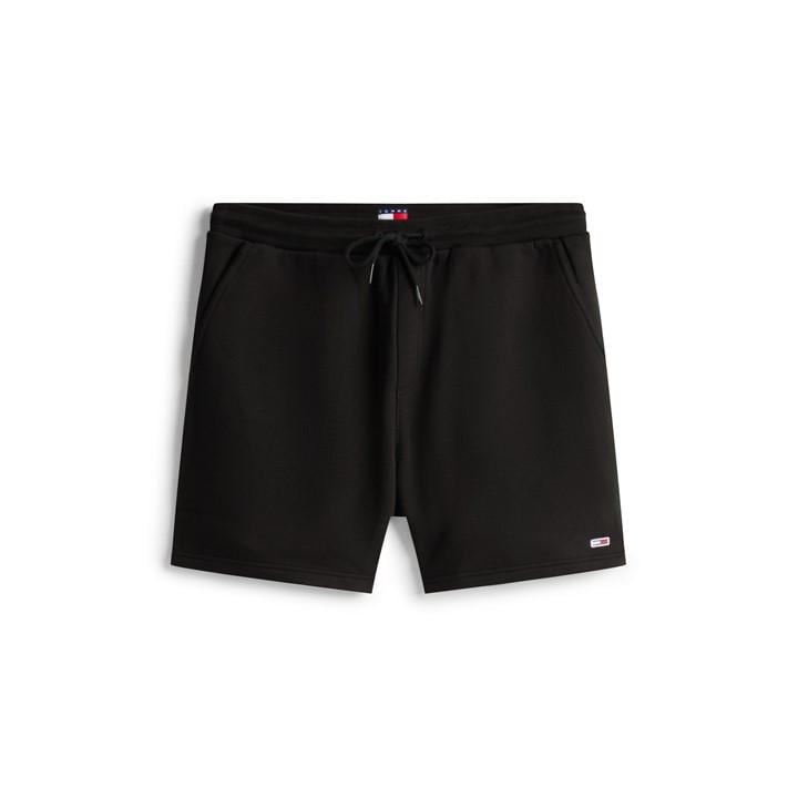 Tommy Jeans Men' Black Fleece Jogger Shorts in Size S, Sports Direct