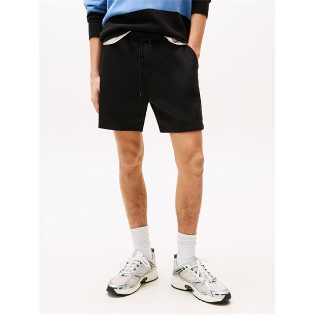 Black - Tommy Jeans - Men's Fleece Jogger Shorts