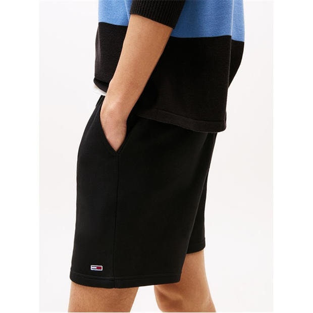 Black - Tommy Jeans - Men's Fleece Jogger Shorts