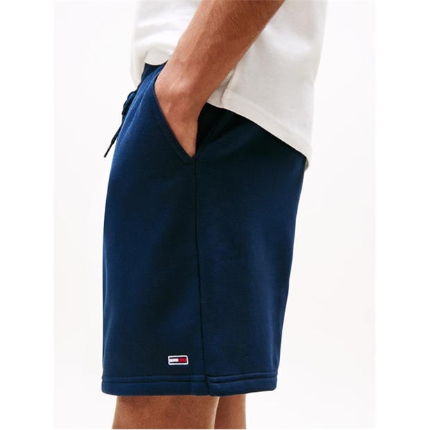 Dark Night Navy - Tommy Jeans - Men's Fleece Jogger Shorts
