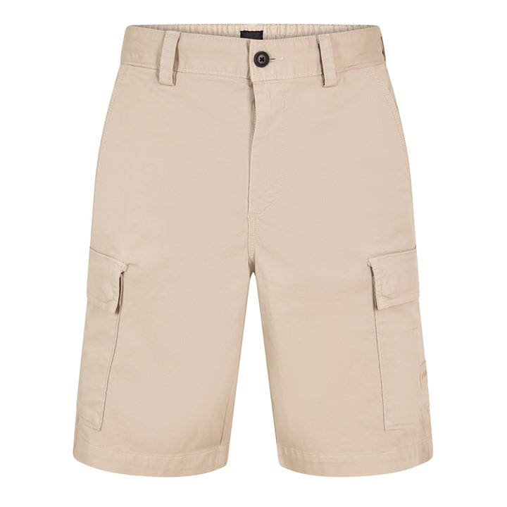 Boss Men's Grey Orange Cargo Shorts With Logo Detail in Size L, Sports Direct