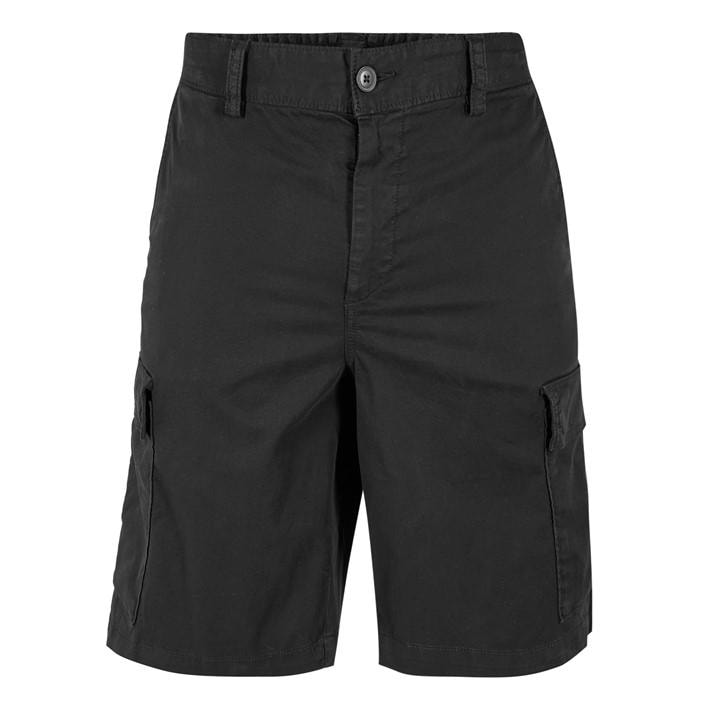 Boss Men's Black Orange Cargo Shorts With Logo Detail in Size M, Sports Direct