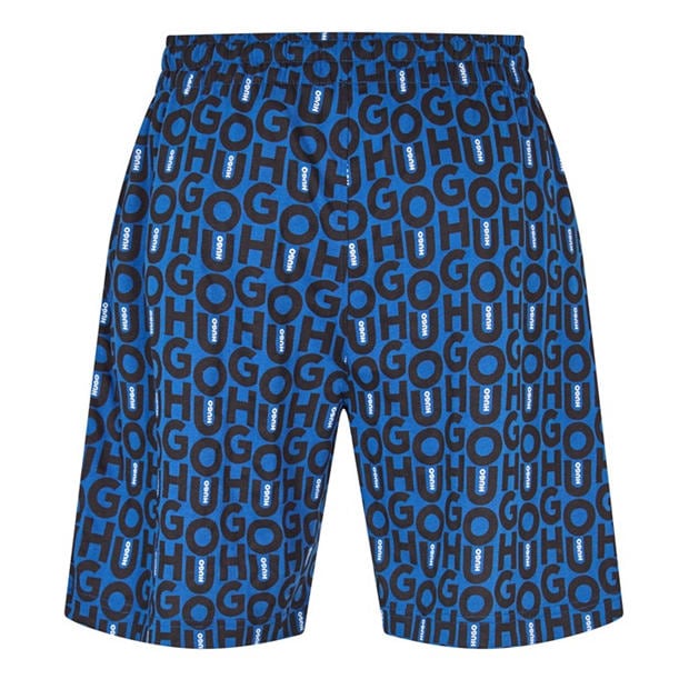 Dark Blue 462 - Hugo - Men's Fleece Jogger Shorts