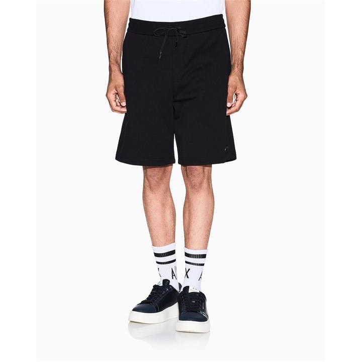 Armani Exchange Men's Black Fleece Jogger Shorts in Size XL, Sports Direct
