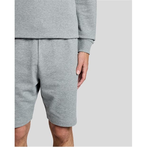 Grey Marl - Lyle and Scott - Lyle & Scott Mens Cotton Sweatshort