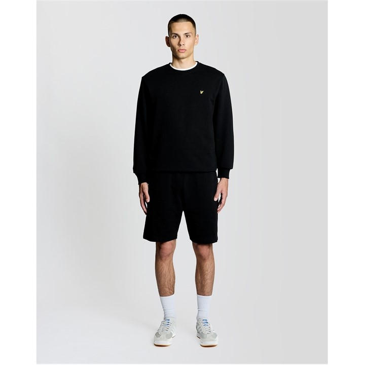 Lyle And Scott Men's Black Lyle & Scott Cotton Sweatshort in Size XS, Sports Direct