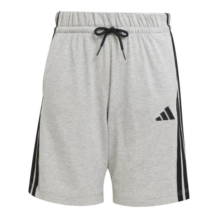 Adidas Boys Grey Essentials 3 Stripe Jersey Short Juniors - Size 13