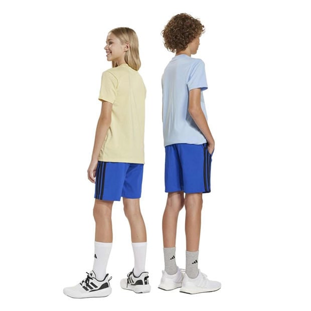 team royal bl - adidas - Essentials 3 Stripe Jersey Short Juniors
