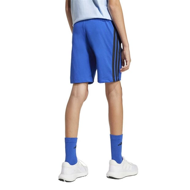 team royal bl - adidas - Essentials 3 Stripe Jersey Short Juniors