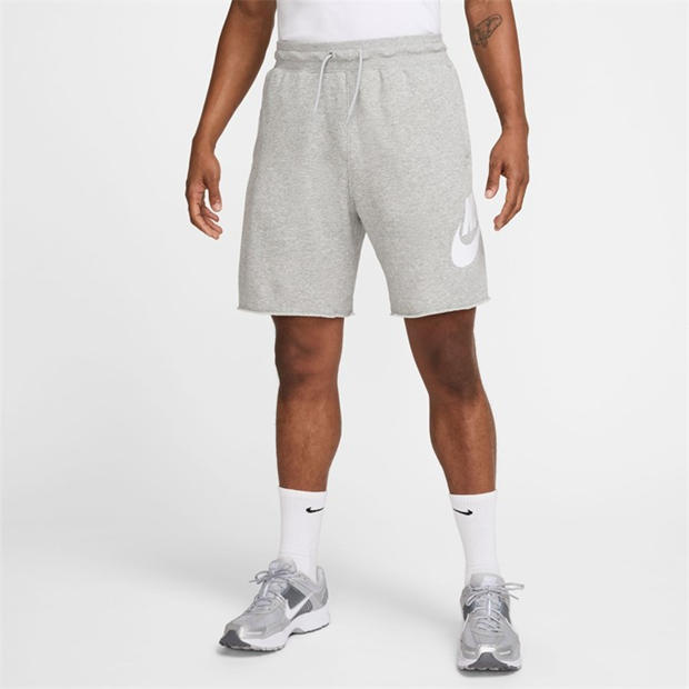 Grey/Grey - Nike - Men's Club Alum Jersey Jogger Shorts