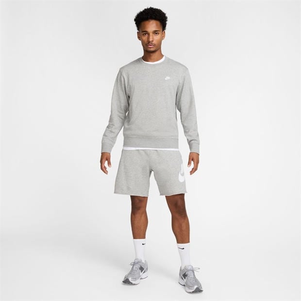 Grey/Grey - Nike - Men's Club Alum Jersey Jogger Shorts