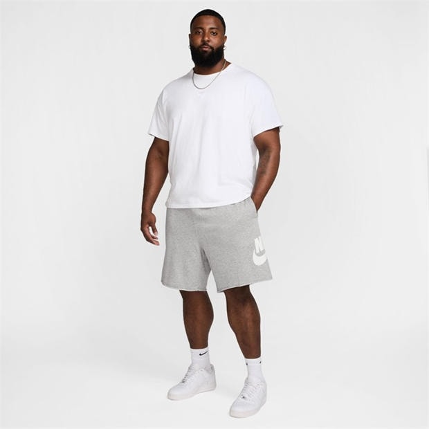 Grey/Grey - Nike - Men's Club Alum Jersey Jogger Shorts