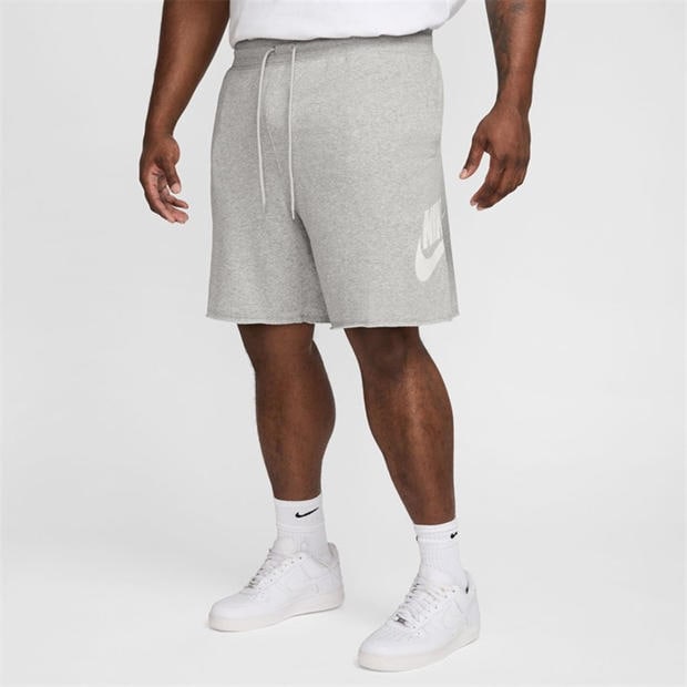 Grey/Grey - Nike - Men's Club Alum Jersey Jogger Shorts