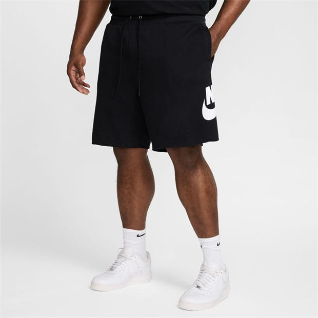 Black/White - Nike - Men's Club Alum Jersey Jogger Shorts