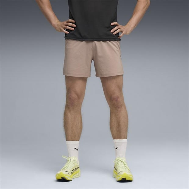 Sandstone - Puma - Men's Dreamrun 5in Drycell Performance Gym Shorts