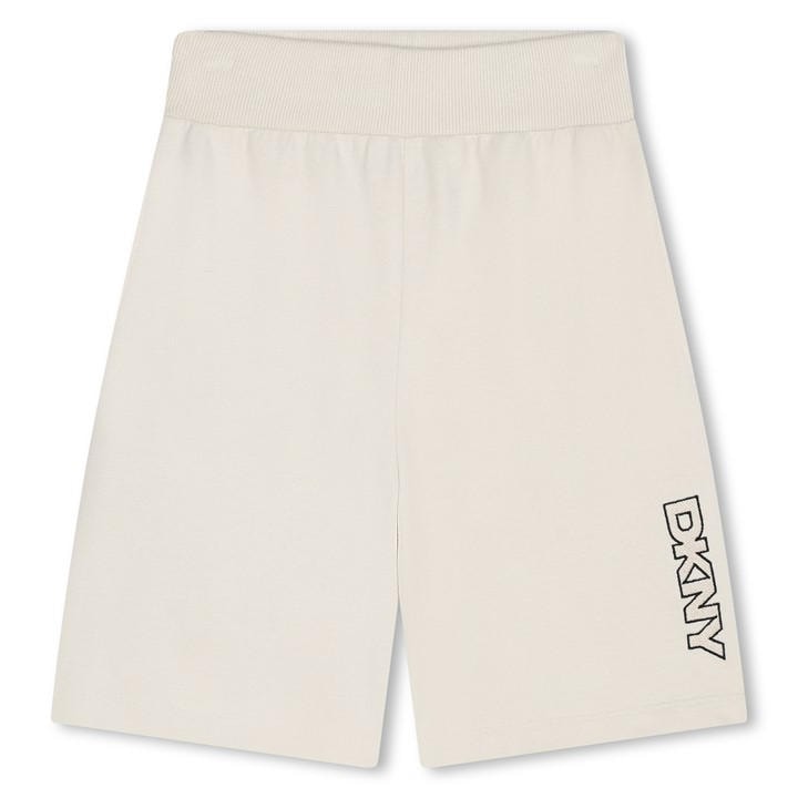 Dkny Boys Cream Kids' Fleece Jogger Shorts in Size 11 - 12 Years, Sports Direct