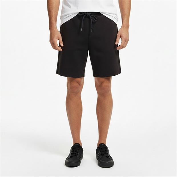 Black 001 - Boss - Mens BOSS GREEN Soft Fleece Drawstring Shorts