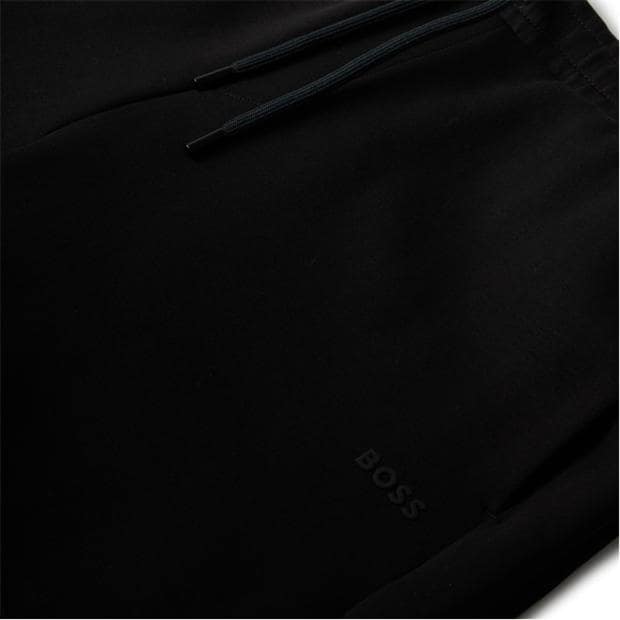 Black 001 - Boss - Mens BOSS GREEN Soft Fleece Drawstring Shorts