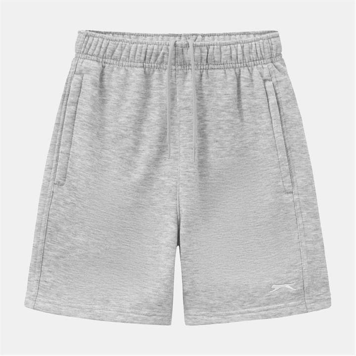 Slazenger Boys Grey Kids Fleece Jogger Shorts in Size 7 - 8 Years, Sports Direct