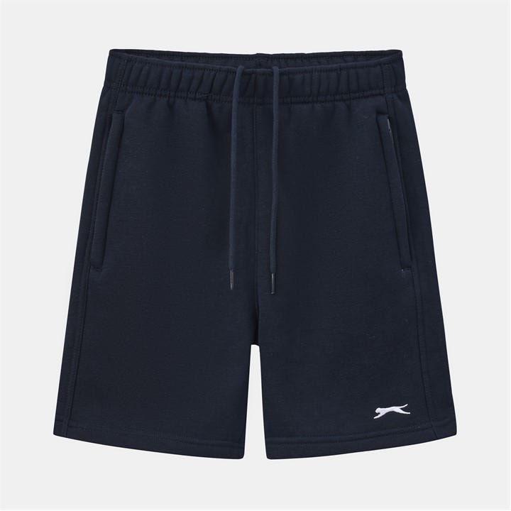 Slazenger Boys Blue Kids Fleece Jogger Shorts in Size 7 - 8 Years, Sports Direct