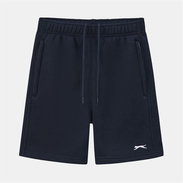 Navy - Slazenger - Kids Fleece Jogger Shorts