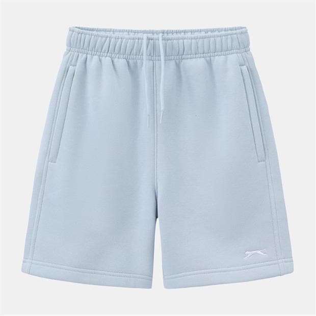 Light Blue - Slazenger - Kids Fleece Jogger Shorts