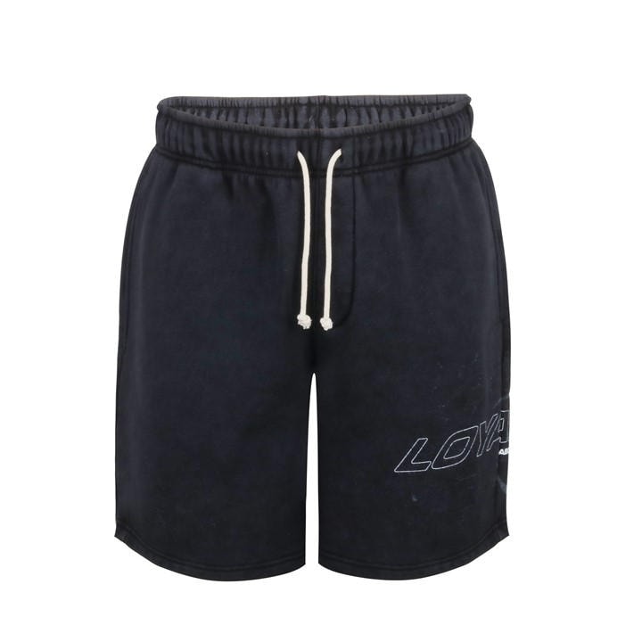 Loyalti Men's Black Moto Fleece Jogger Shorts in Size L, Sports Direct