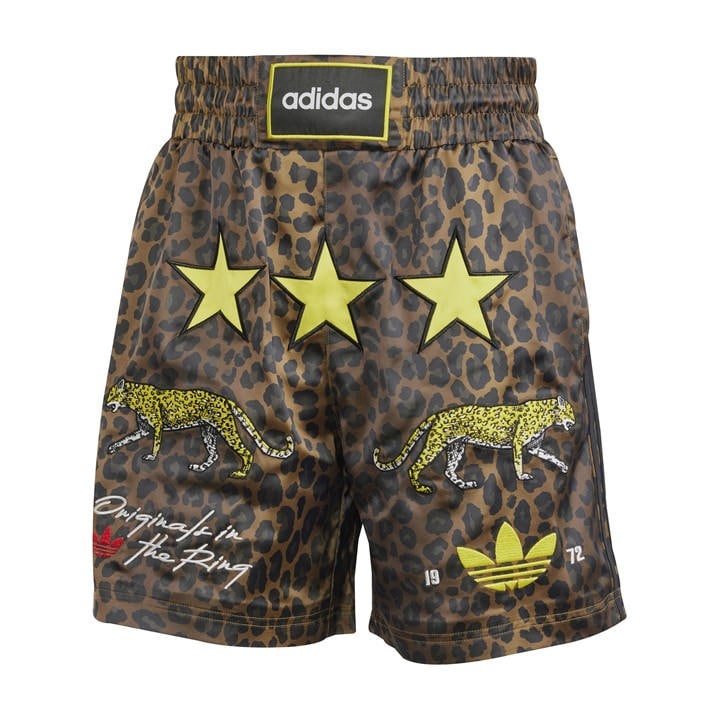 Adidas Originals Men's Brown All Over Print Fleece Jogger Shorts in Size 2XL, Sports Direct