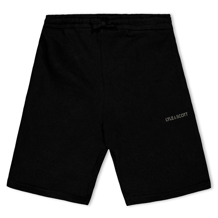 Lyle And Scott Boys Black Kids' Print Fleece Jogger Shorts, Sports Direct