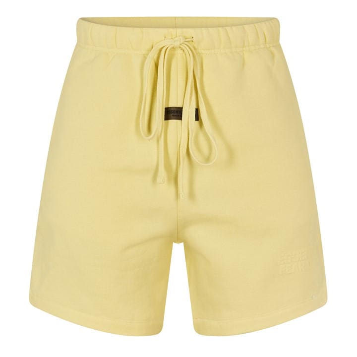 Fear Of God Essentials Men' Yellow Fleece Jogger Shorts in Size S, Sports Direct