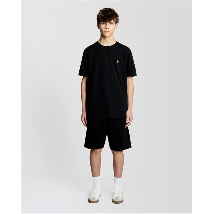 Lyle And Scott Boys Black Lyle & Scott Kids Cotton Sweatshort in Size 8 - 9 Years, Sports Direct