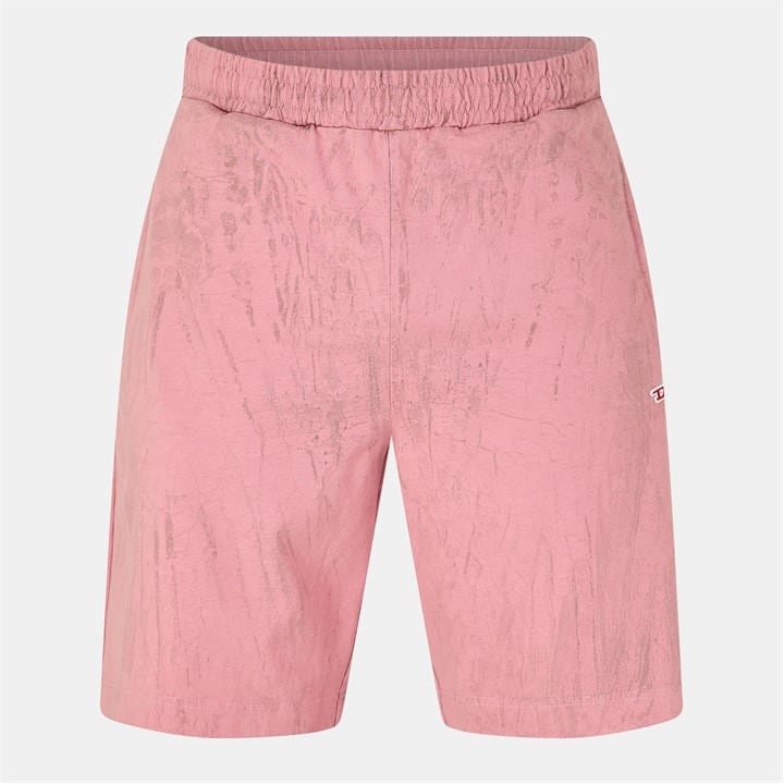 Diesel Men's Pink Fleece Jogger Shorts in Size XS, Sports Direct