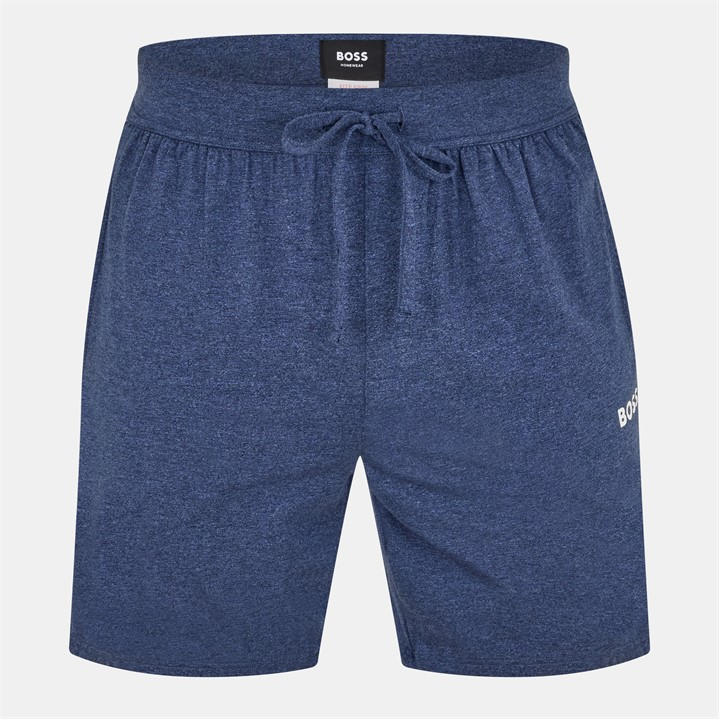 Boss Men' Blue Rise Relaxed Fit Fleece Jogger Shorts in Size S, Sports Direct