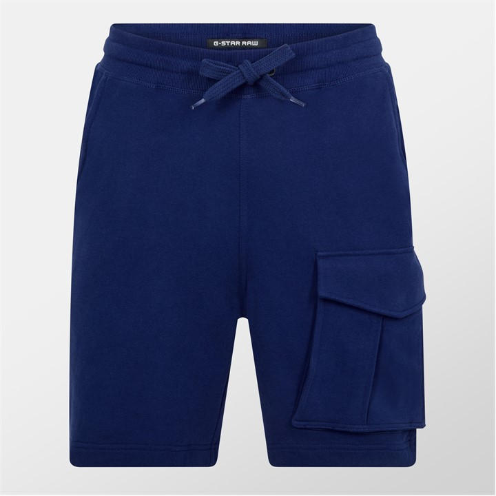 G Star One Pocket Sweat Shorts - Blue