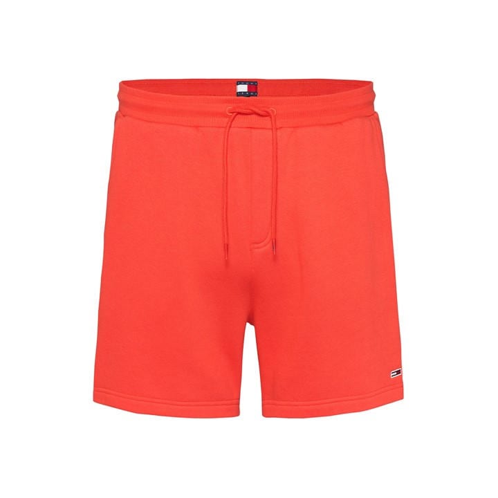 Tommy Jeans Men's Red Fleece Jogger Shorts in Size XL, Sports Direct