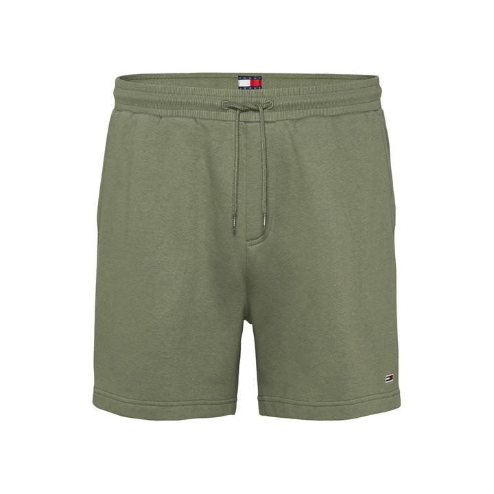 Tommy Jeans Men' Green Fleece Jogger Shorts in Size S, Sports Direct
