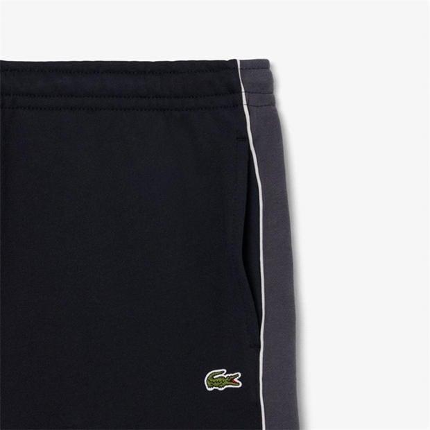 Black 4CI - Lacoste - Men's Black Fleece Jogger Shorts