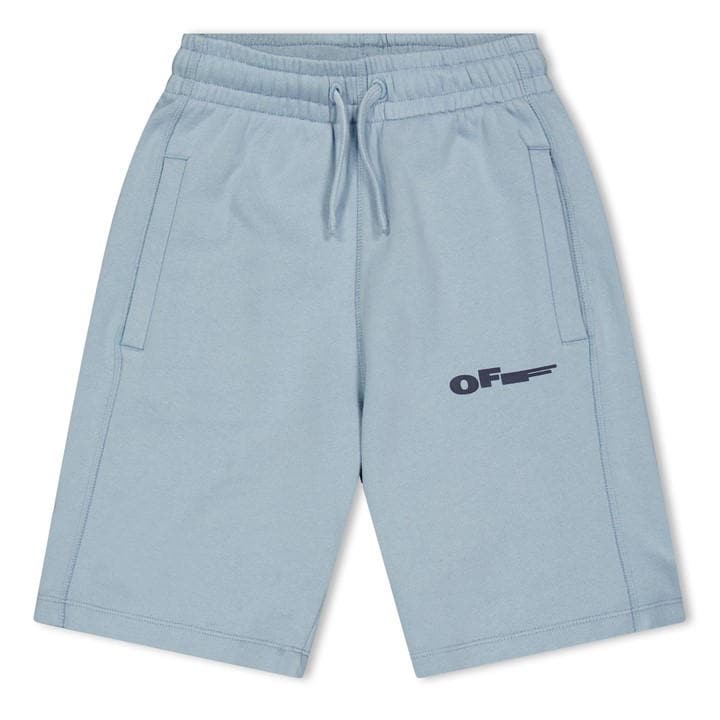 Off White  Kids Blue Off Logo Shorts Jn61 in Size 8 - 9 Years, Sports Direct