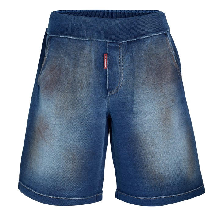 Dsquared2 Men' Blue Dsq Fleece Jogger Shorts in Size S, Sports Direct