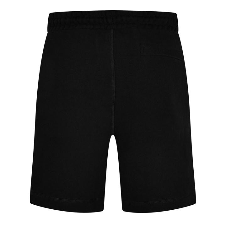Boss Men's Black Orange Mid-Length Elasticated Drawstring Fleece Shorts in Size M, Sports Direct
