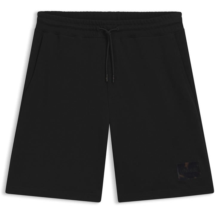 Hugo Men's Black Cotton-Terry Shorts With Tortoiseshell Logo in Size 2XL, Sports Direct
