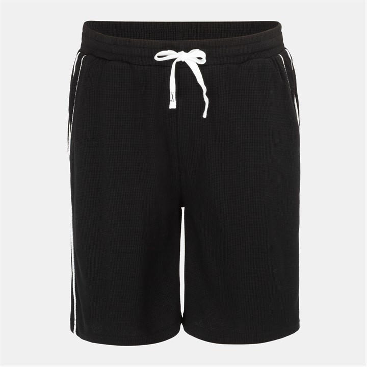 Fabric Men's Black Waffle Shorts in Size L, Sports Direct
