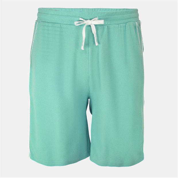 Light Green - Fabric - Waffle Shorts Mens