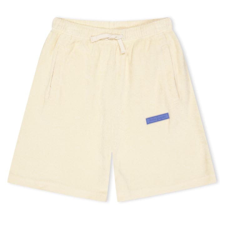 Palm Angels Boys Cream Kids' Fleece Jogger Shorts, Sports Direct
