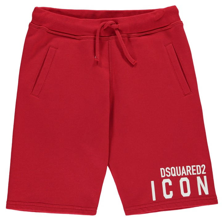 Dsquared2 Boys Red Icon Logo Shorts in Size 13 - 14 Years, Sports Direct