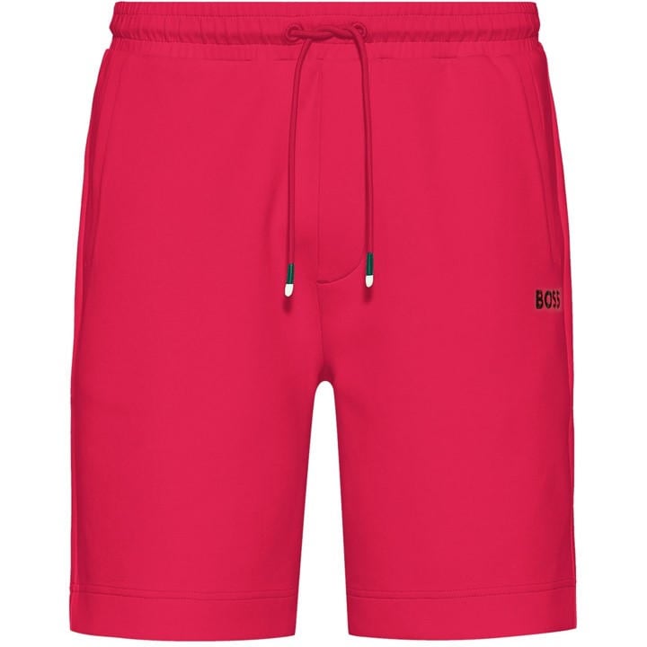 Boss Men's Pink Headlo 1 Embroidered Logo Shorts in Size XS, Sports Direct