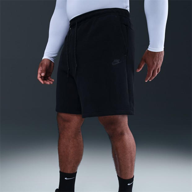 Black - Nike - Sportswear Tech Fleece Shorts Mens